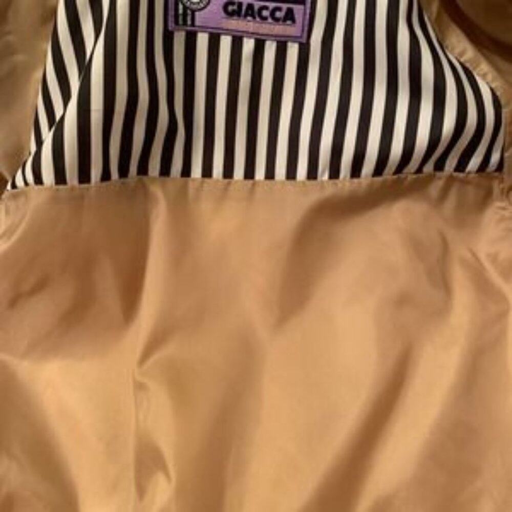 Giacca Gold Jacket Raincoat Size 12 - Picture 8 of 14